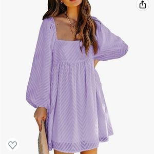 Purple Happy Sailed babydoll dress